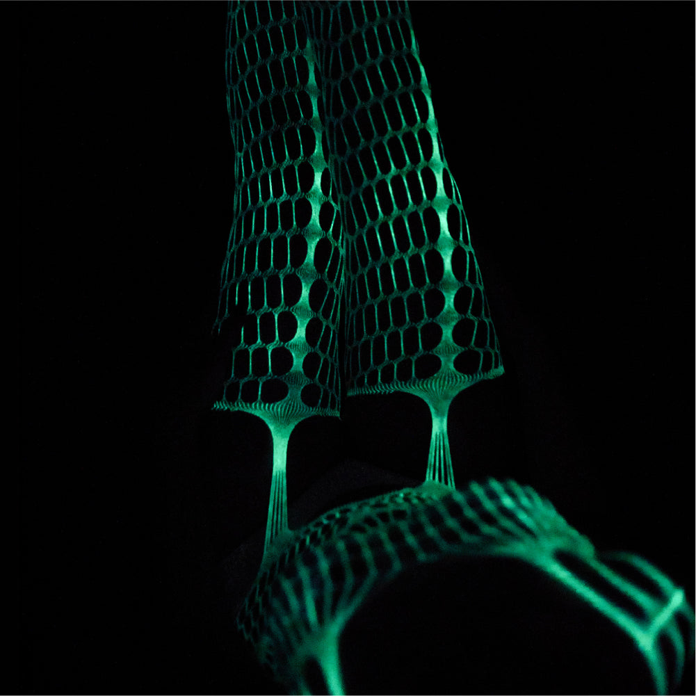 Glow-in-the-dark jumpsuit crotchless - AMORESY