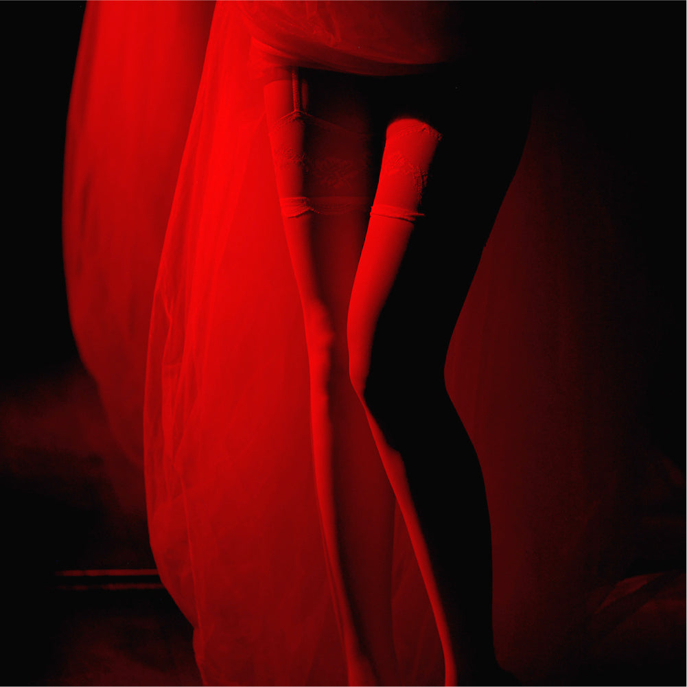 Diviniti Thigh-High Stockings and Garter Belt - AMORESY