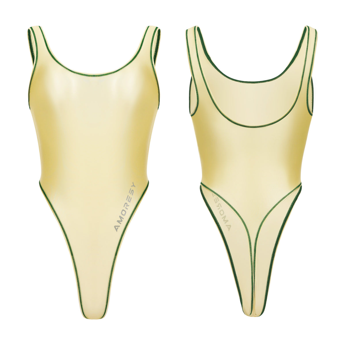 Tempest Sheer Super High-Leg Thong Swimsuit Leotard