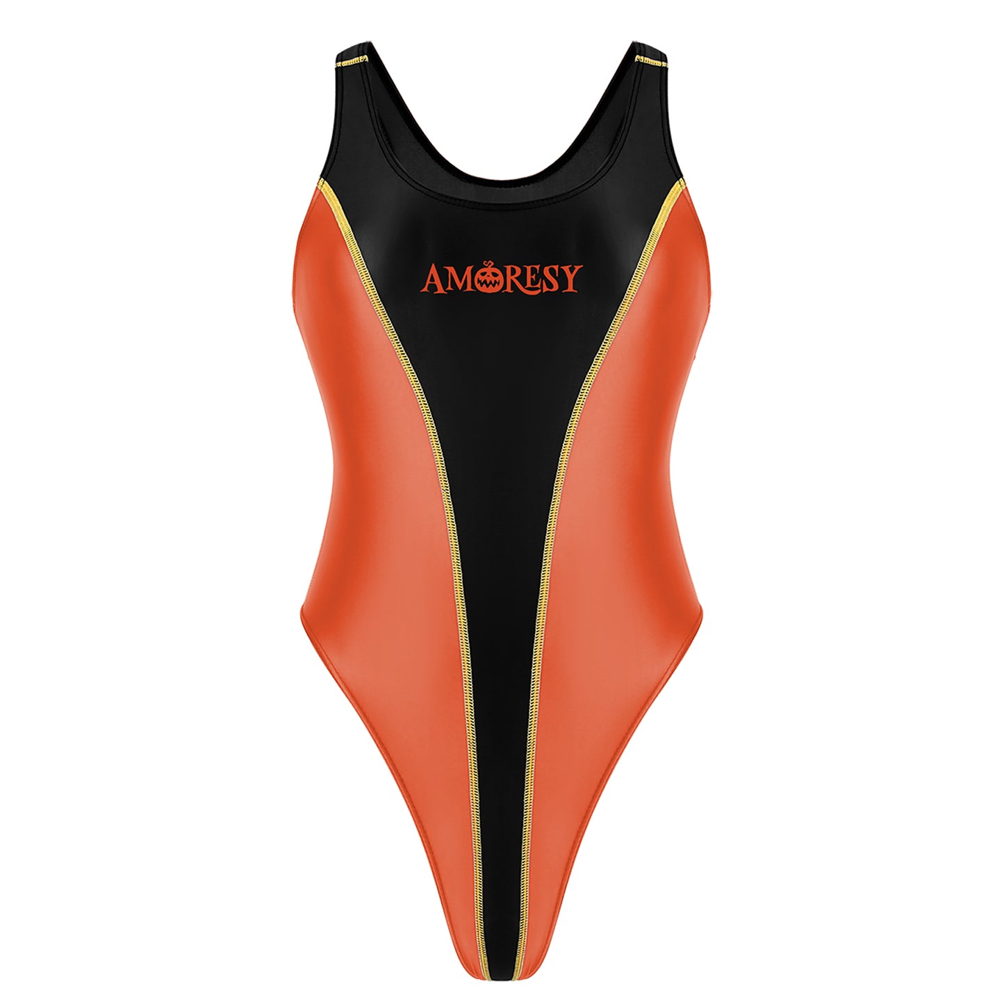 Novina Spooky Backless Swimsuit Leotard