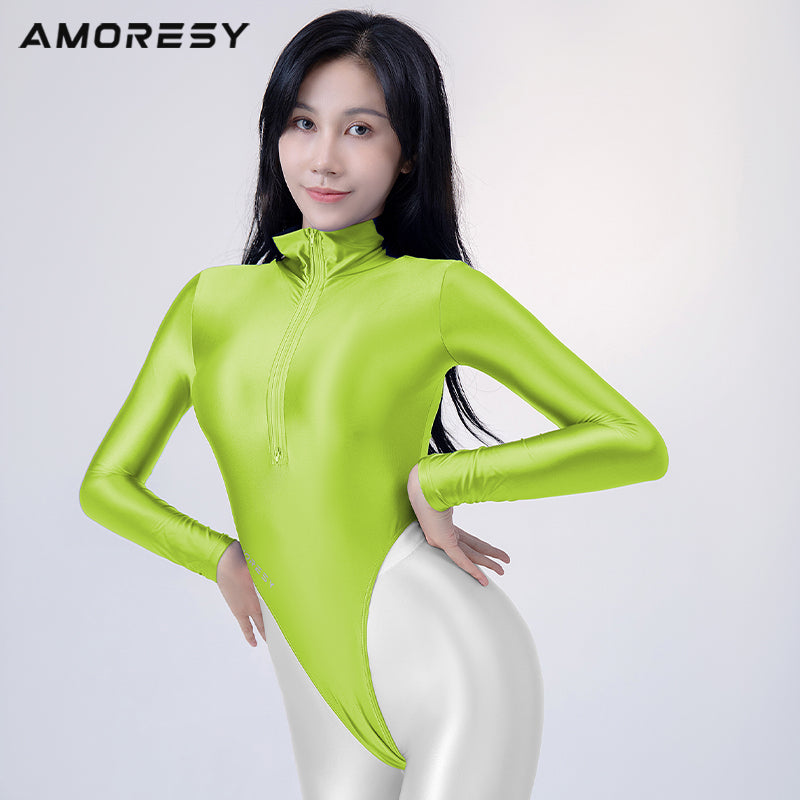 Solara C Series Super High-Leg Thong Swimsuit Leotard - AMORESY