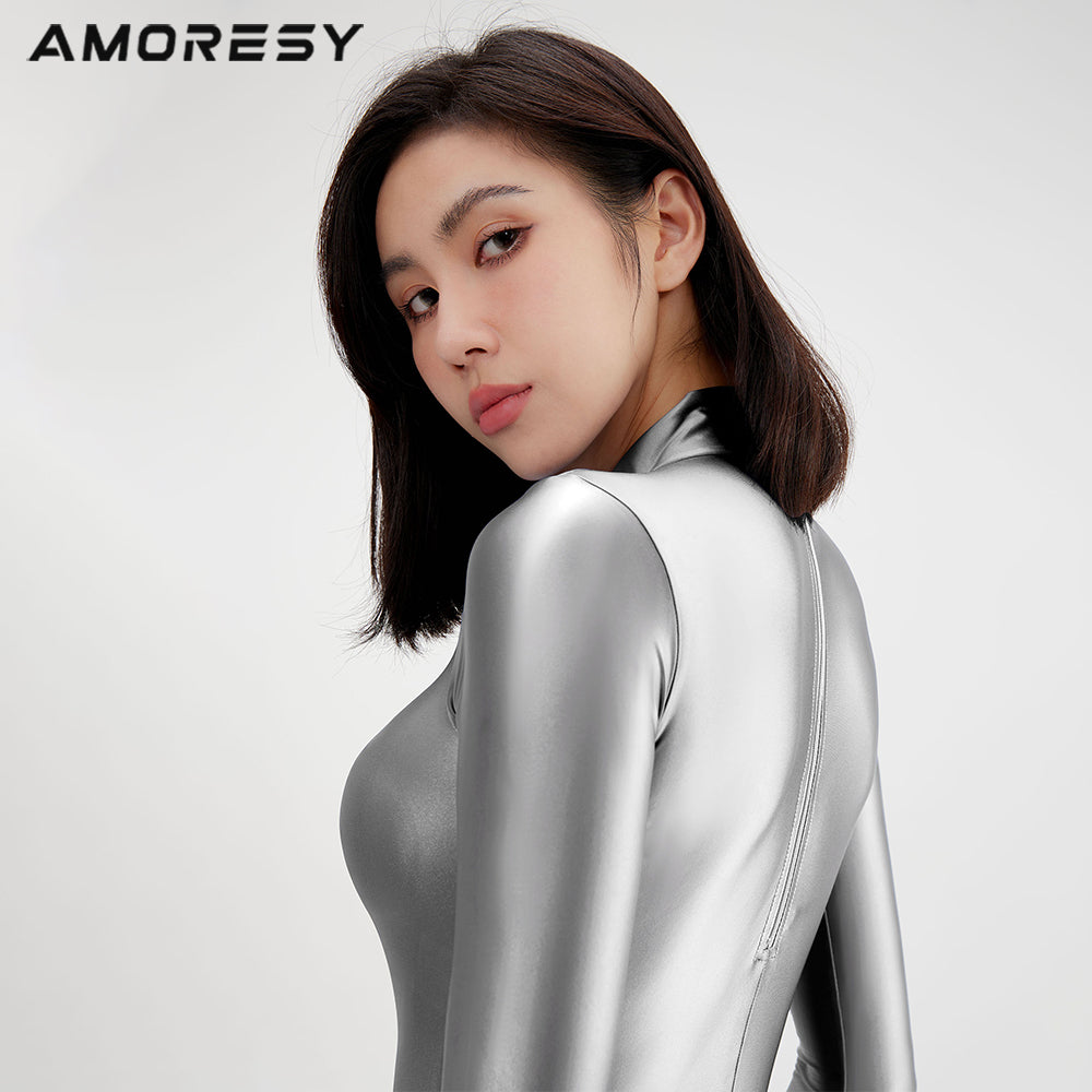 Elektra High-Leg Swimsuit Leotard - AMORESY