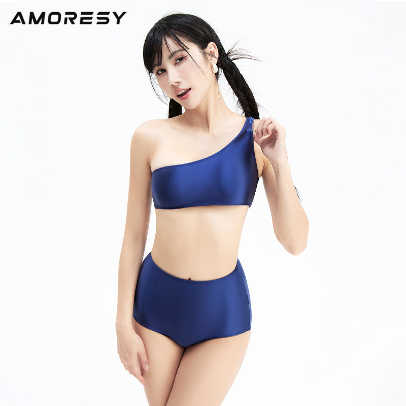 Anachronox Retro High-Waisted Swimsuit Bikini - AMORESY