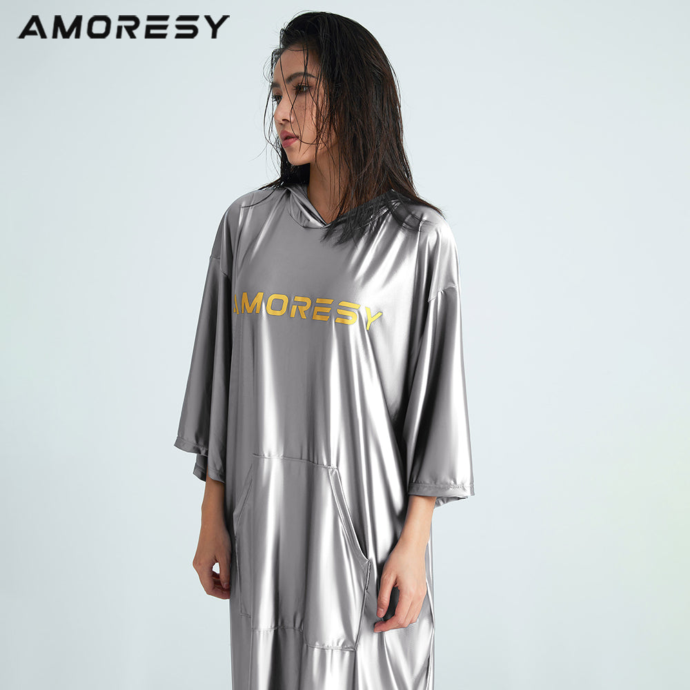 Cassara Hooded Changing Robe Swimming suit - AMORESY