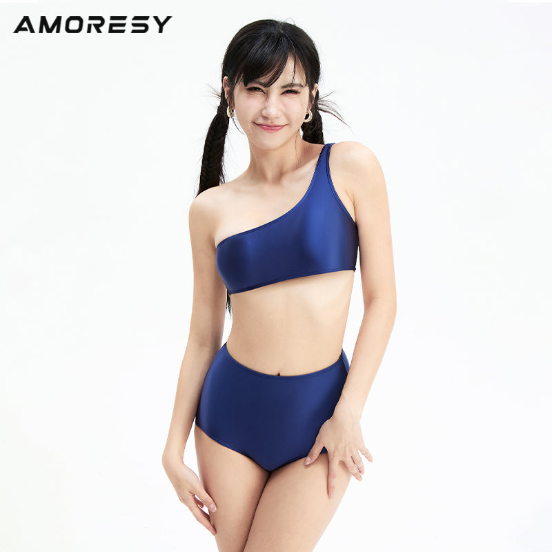 Anachronox Retro High-Waisted Swimsuit Bikini - AMORESY