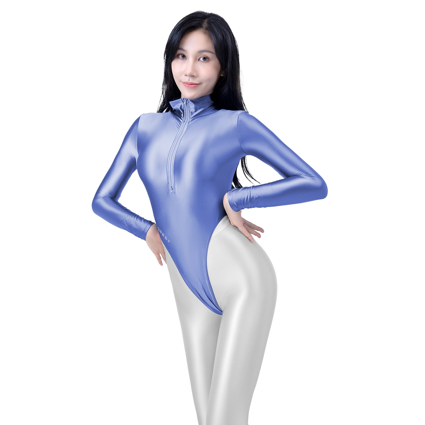 Solara C Series Super High-Leg Thong Swimsuit Leotard Very Peri / M - AMORESY