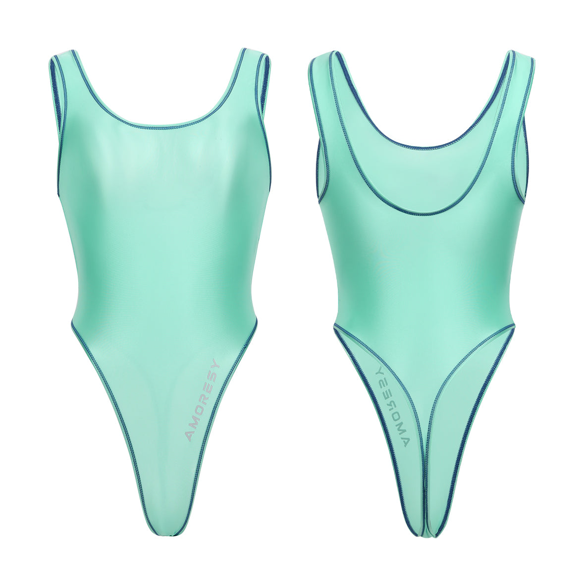 Tempest Sheer Super High-Leg Thong Swimsuit Leotard
