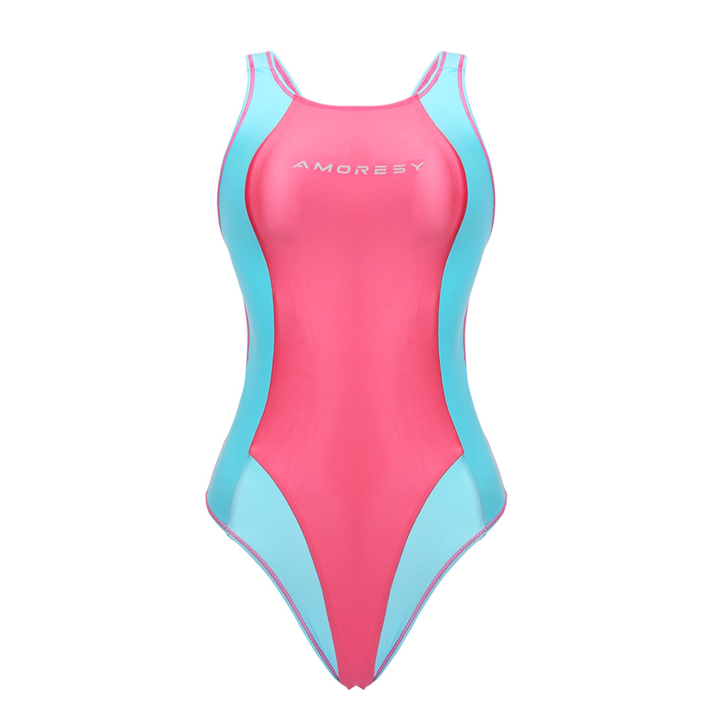 Aphrodite B Series High-Leg Backless Swimsuit Leotard Rose Red / M - AMORESY