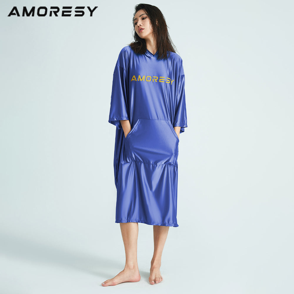 Cassara Hooded Changing Robe Swimming suit - AMORESY