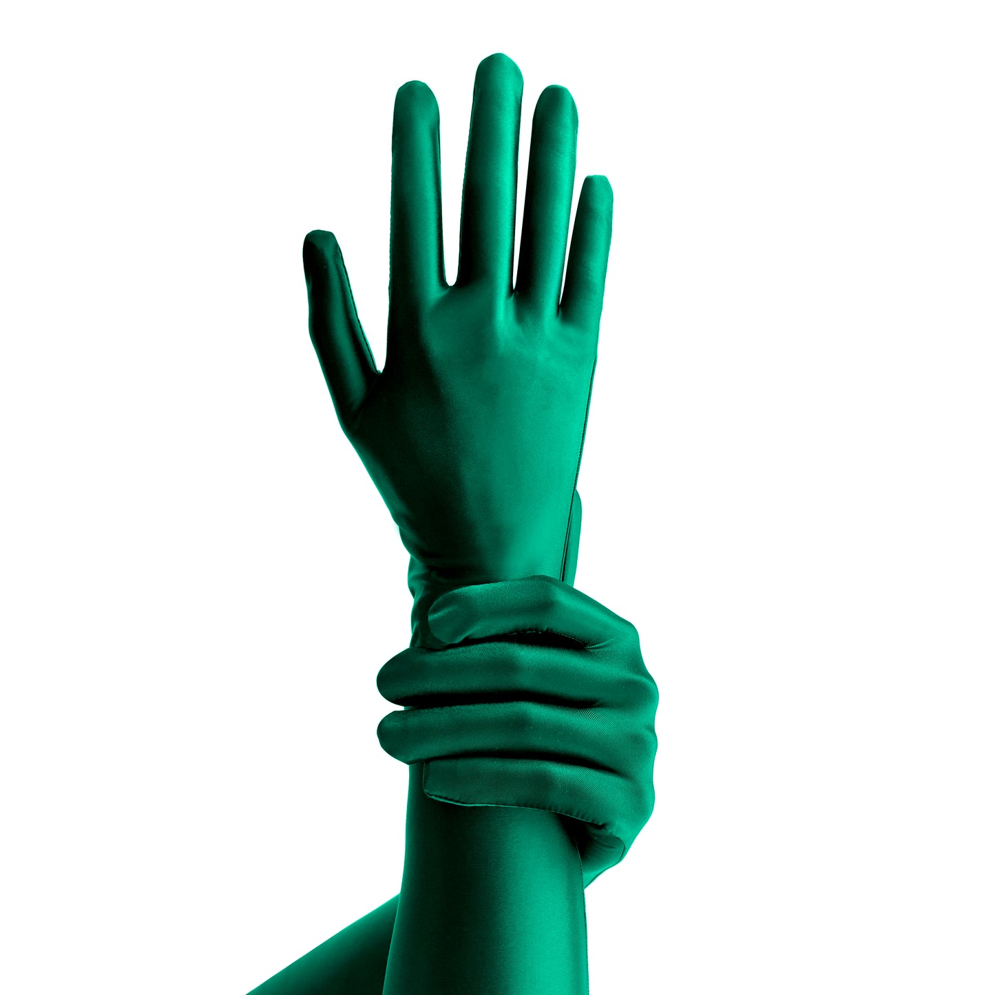 Elbow-Length Gloves one size / Green - AMORESY