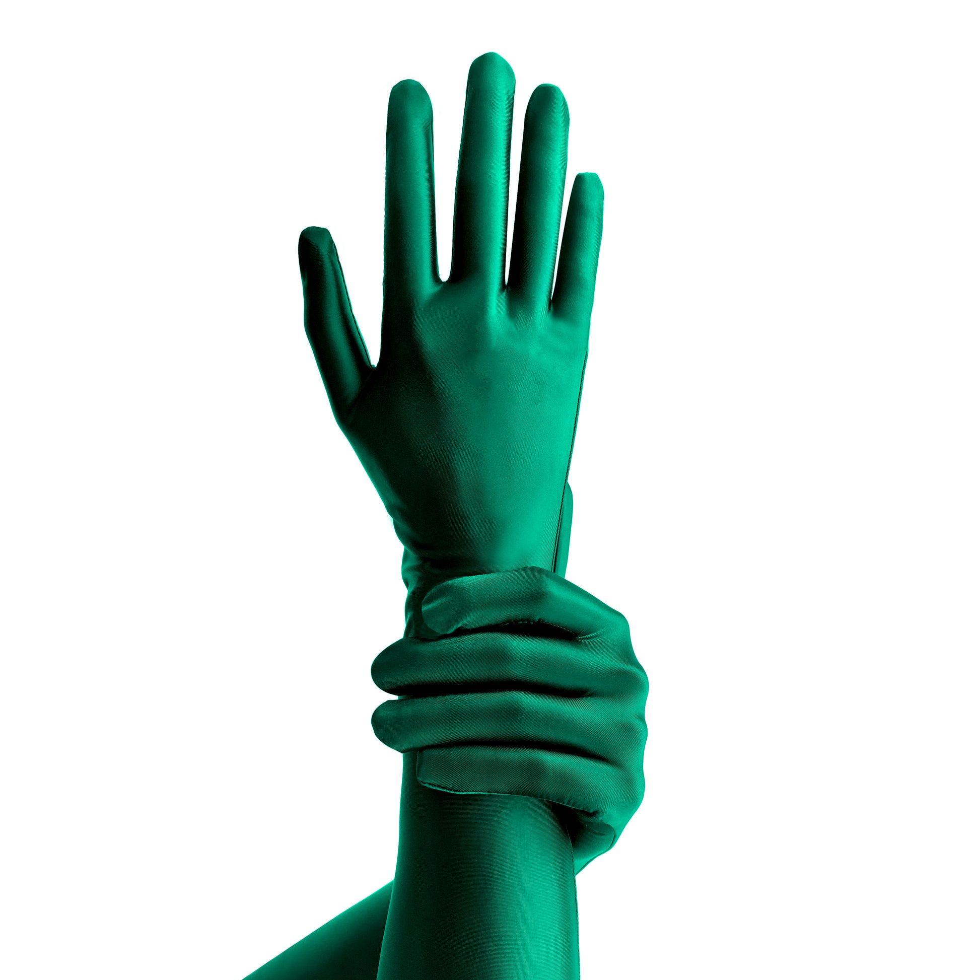 Elbow-Length Gloves one size / Green - AMORESY