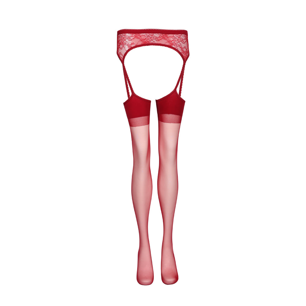 Sensualiti Thigh-High Stockings and Garter Belt