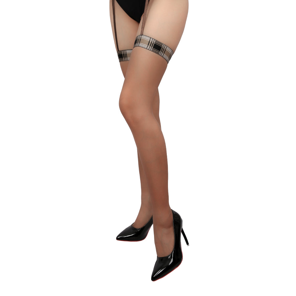 Scotti Thigh-High Stockings and Garter Belt