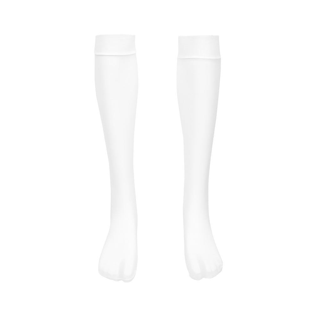 Authoriti Men’s Long Semi-Sheer Socks Lingerie White / One size - AMORESY