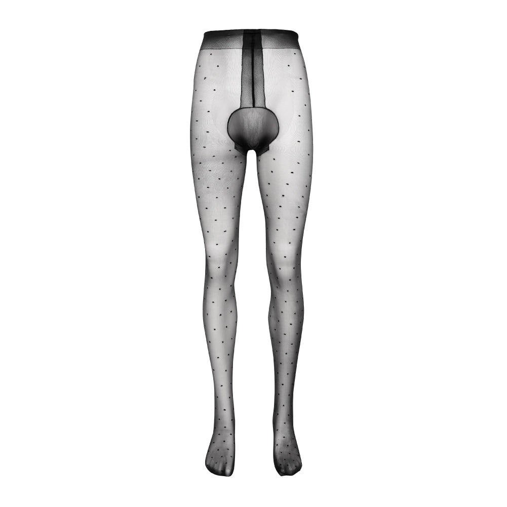 Fideliti Polka Dot Men’s Seamless Tights Lingerie - AMORESY