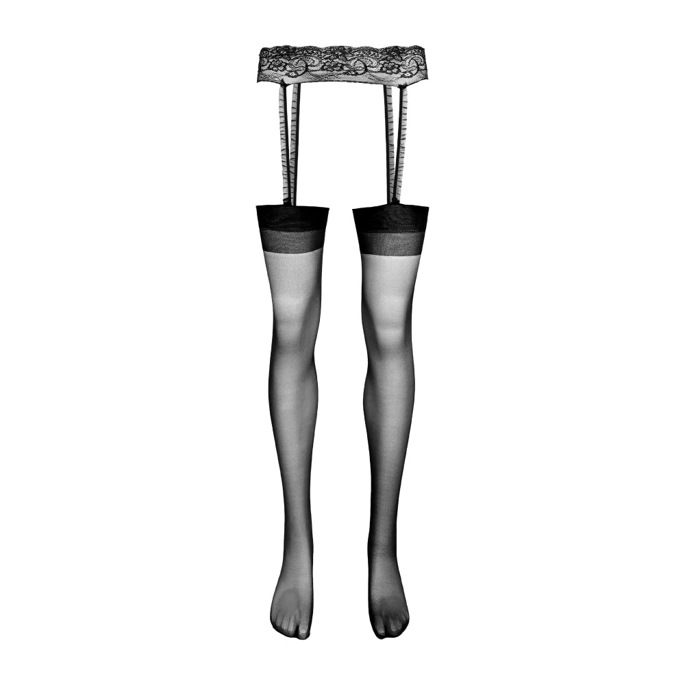 Tenaciti Thigh-High Men’s Stockings and Garter Belt