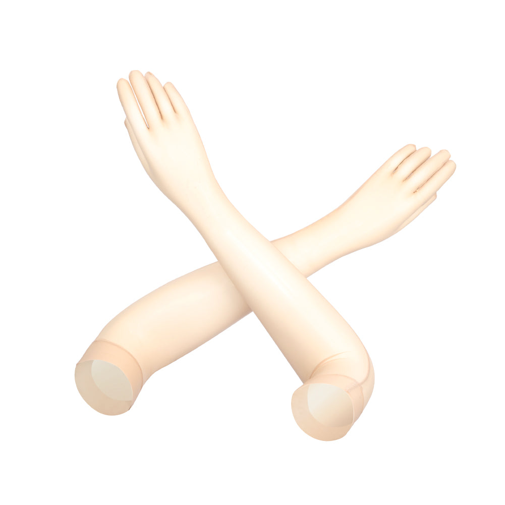 Catti Sheer Elbow-Length Gloves Lingerie Flesh / One size - AMORESY