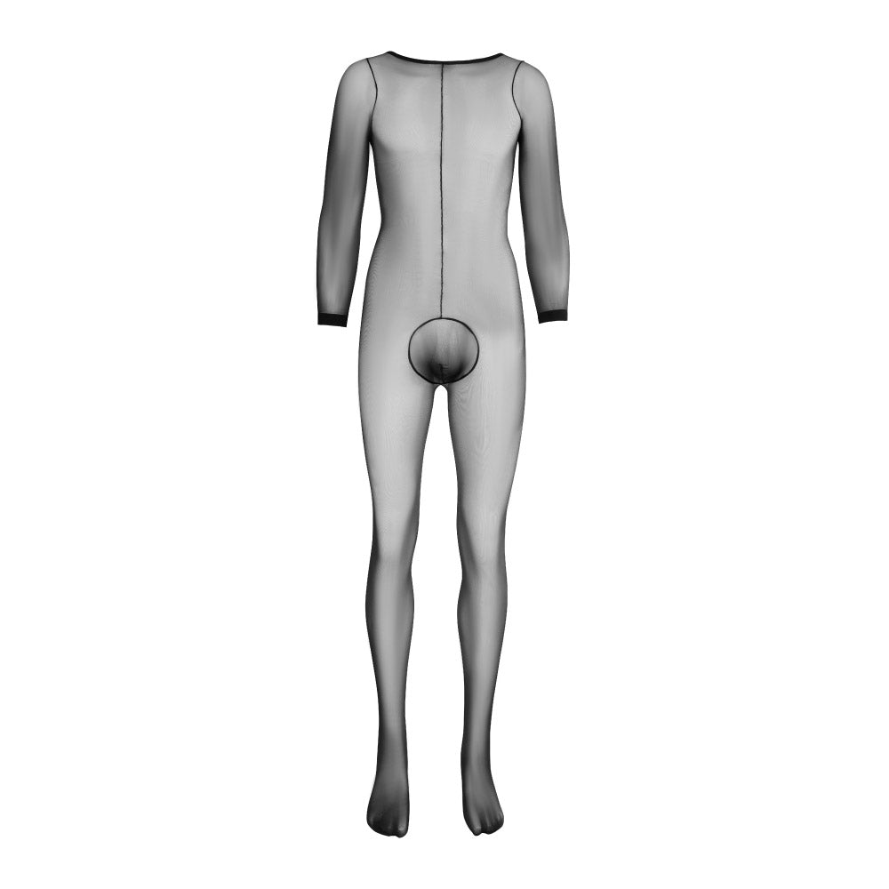 Vaniti Sheer Ultra-Shiny Men's Bodysuit