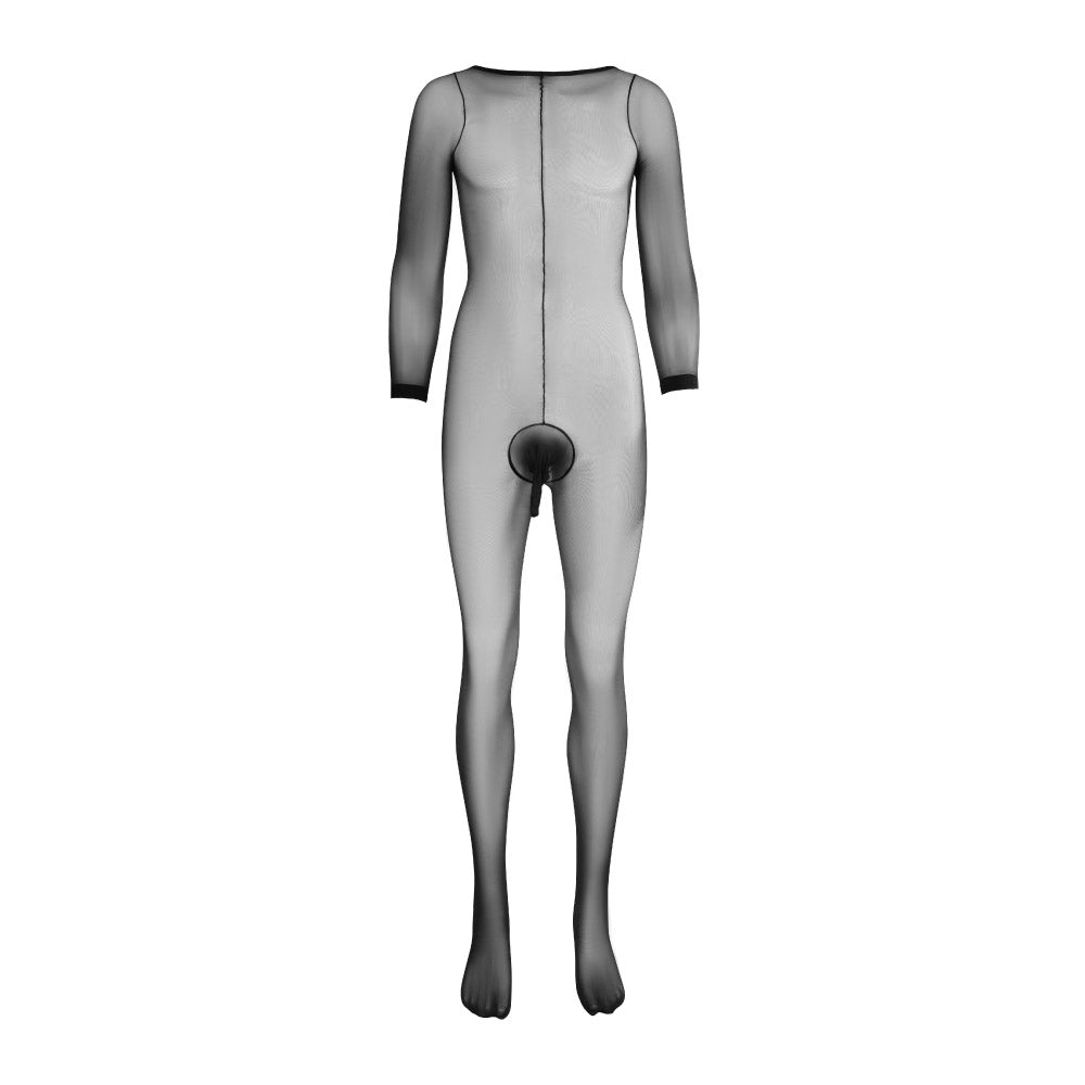 Vaniti Sheer Ultra-Shiny Men's Bodysuit