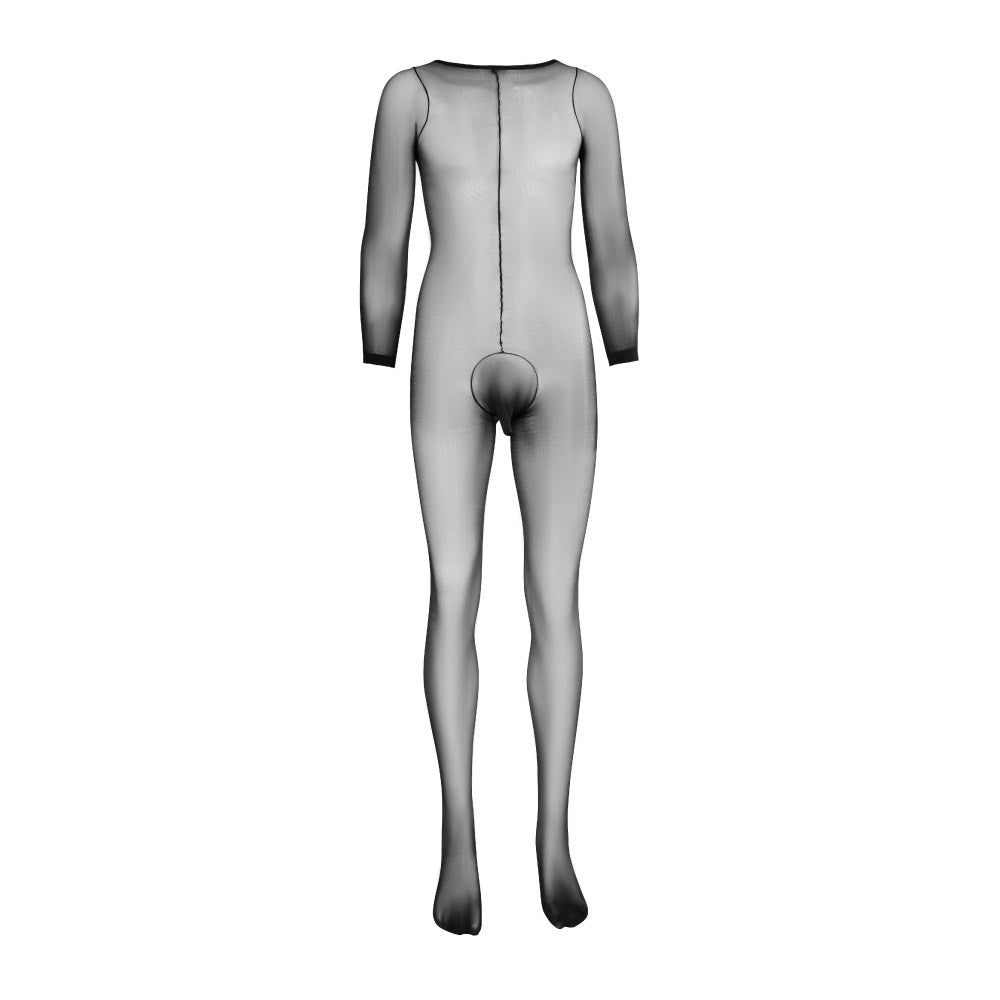 Vaniti Sheer Ultra-Shiny Men's Bodysuit