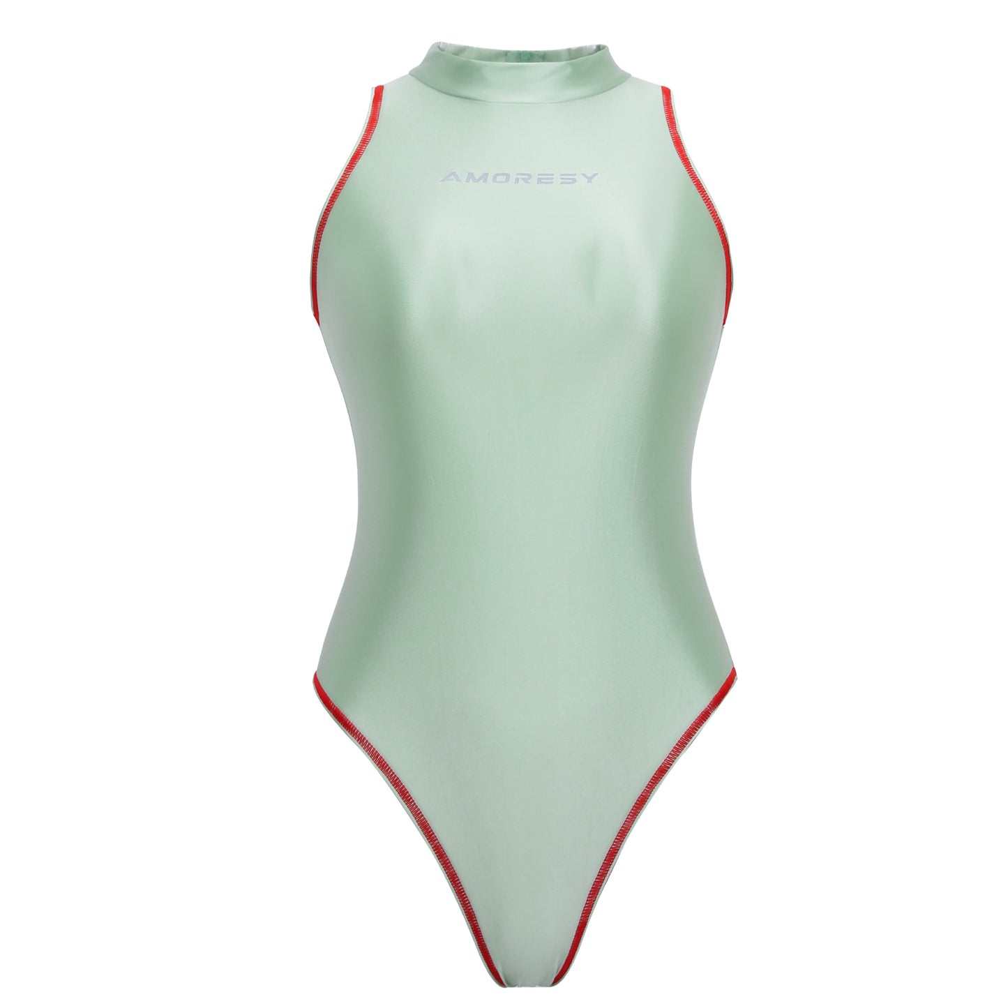 Eris B Series Super High-Leg Swimsuit Leotard Sea Foam / M - AMORESY