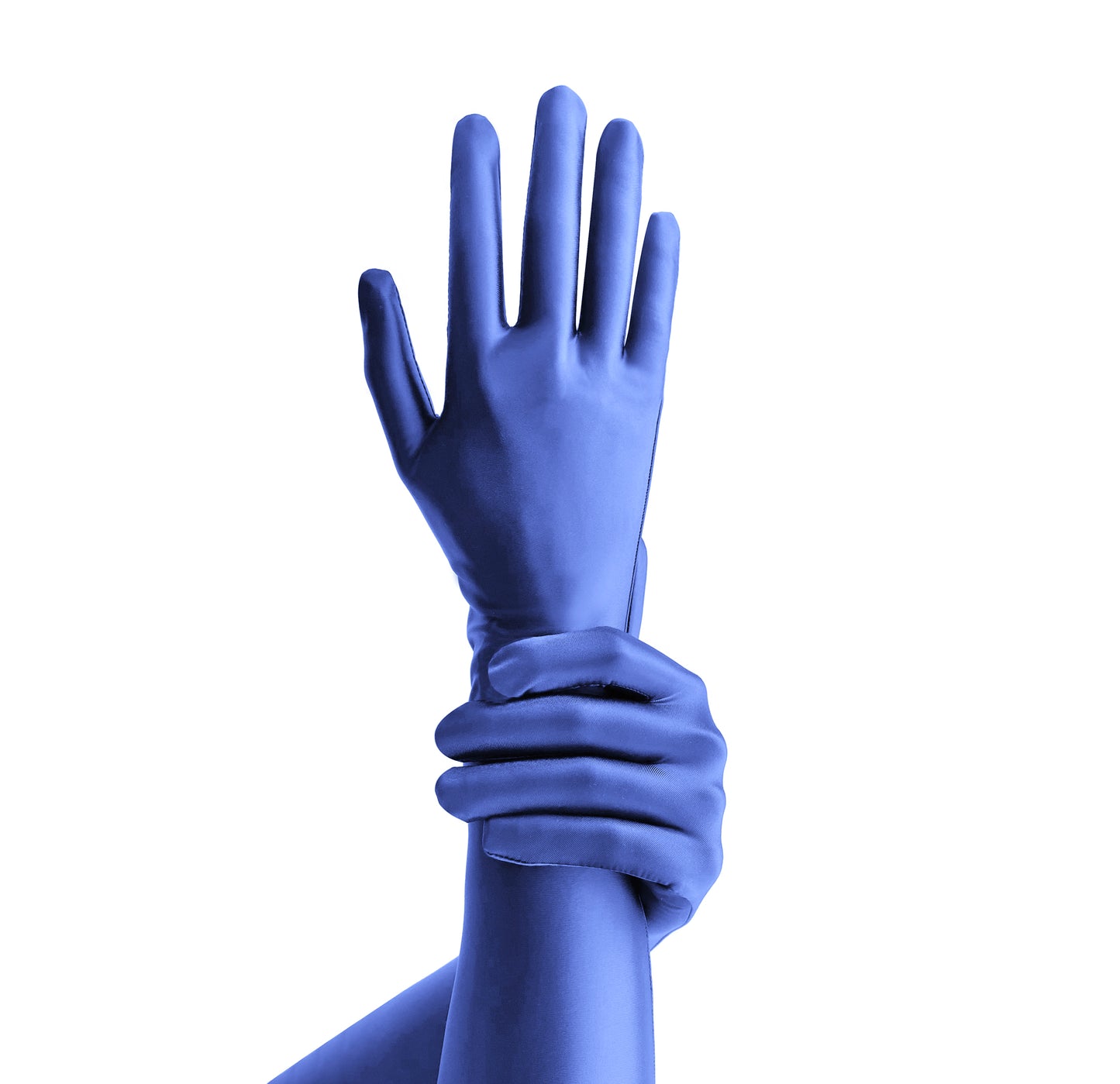 Elbow-Length Gloves one size / Very Peri - AMORESY