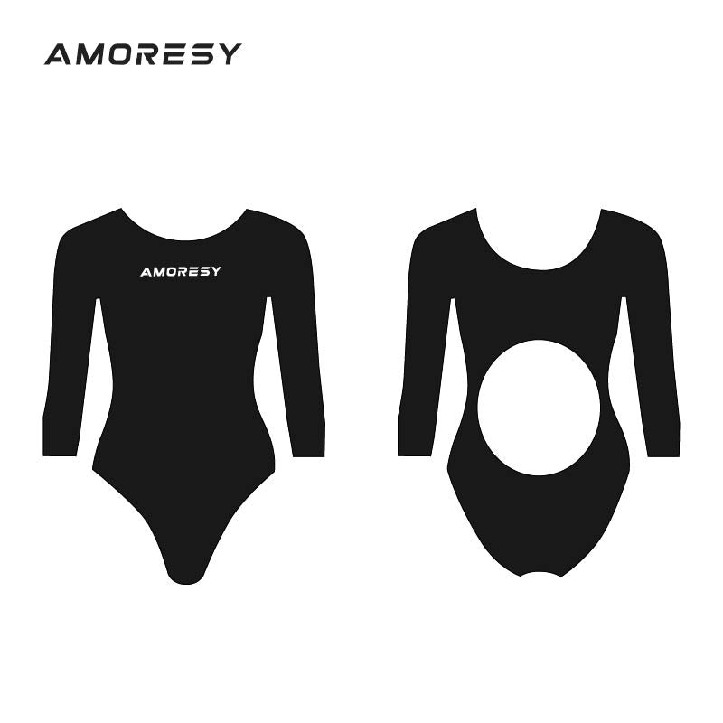 Olyssia Classic Cut Scoop-Neck Swimsuit Leotard Swimming suit - AMORESY