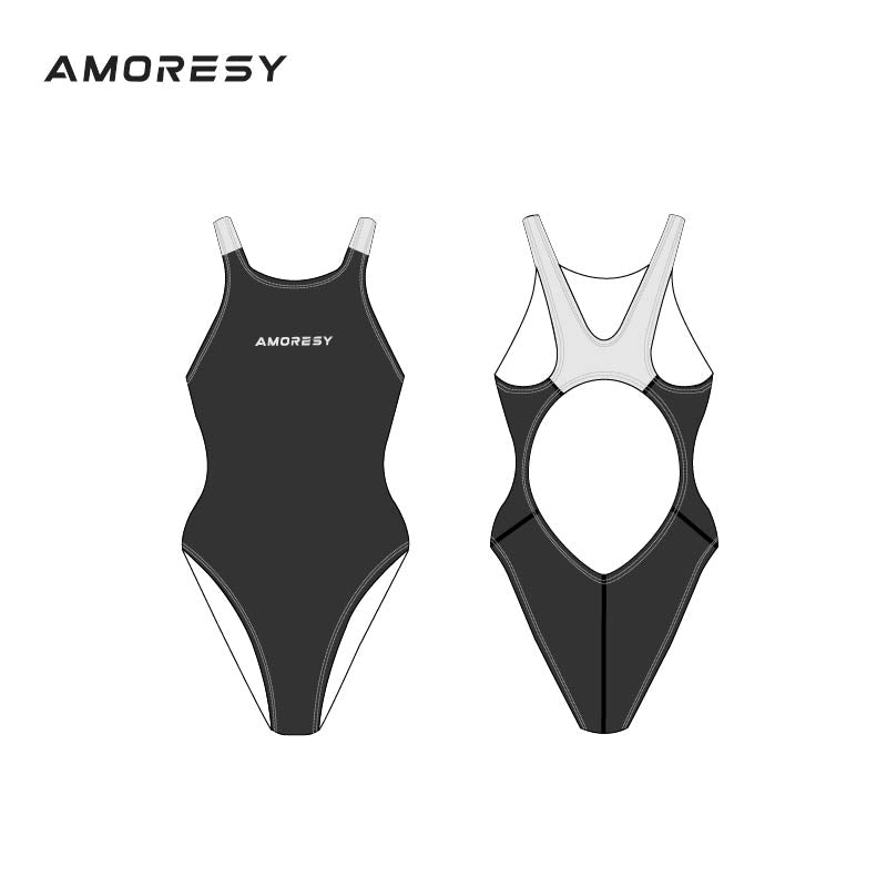 Veridia High-Leg Backless Swimsuit Leotard Swimming suit - AMORESY