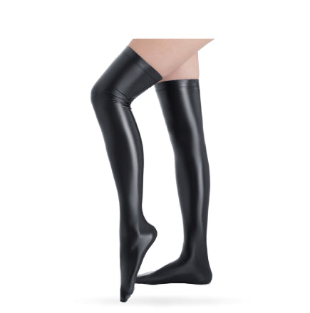 Luxiva Thigh High Stockings Swimming suit Dark gray / L - AMORESY