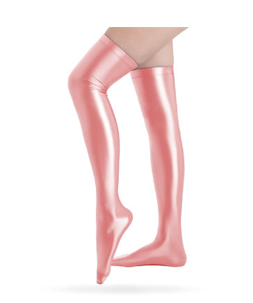 Luxiva Thigh High Stockings Swimming suit Pink / L - AMORESY