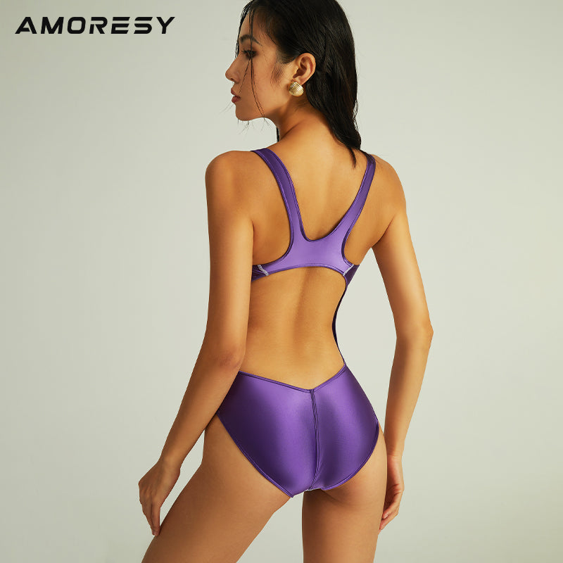 Velissia Backless Swimsuit Leotard Swimming suit - AMORESY
