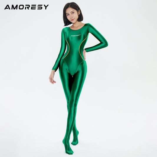 Galaxia Series Backless Catsuit Catsuit Green / M - AMORESY