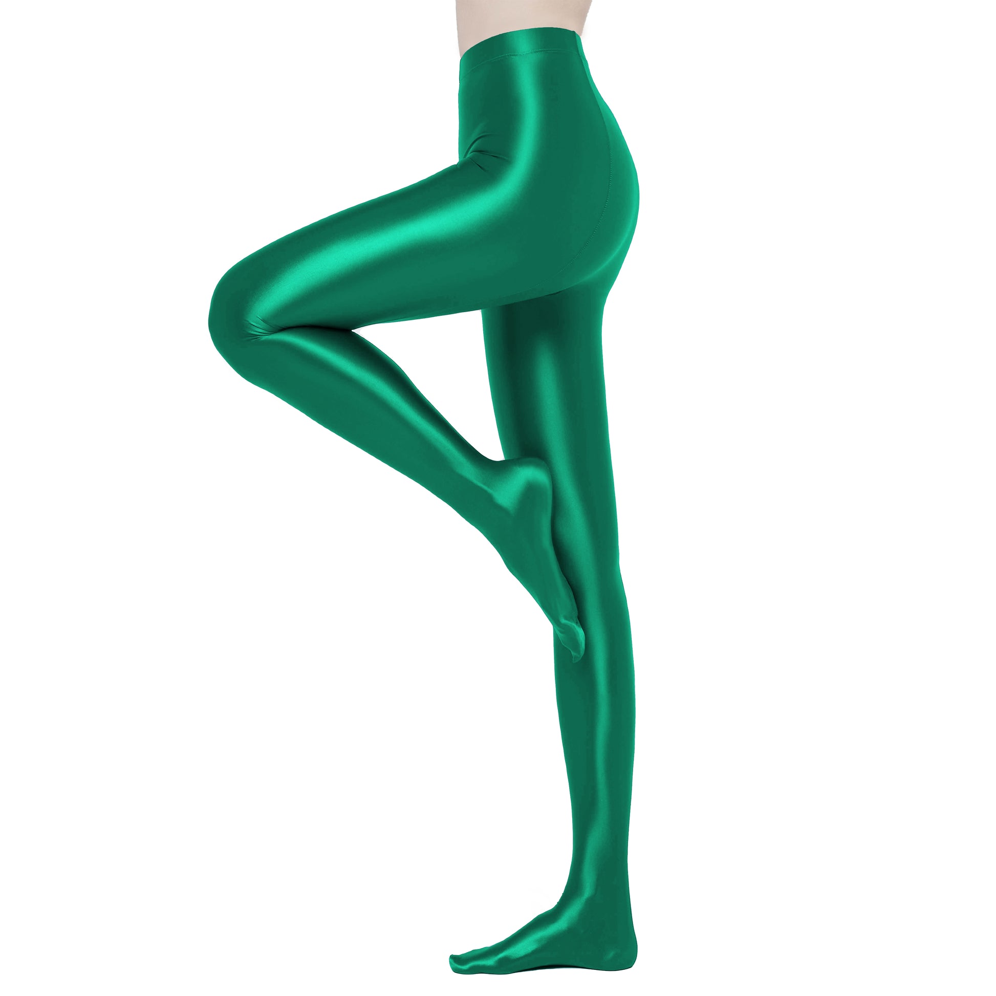 Eleganza Footed Leggings 运动服装 Green / M - AMORESY
