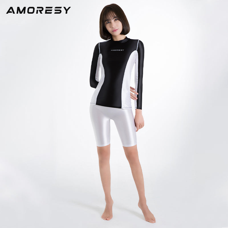 Amorelle Long-Sleeve T-shirt Black&White / M - AMORESY