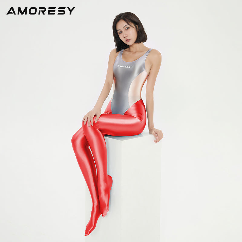 Sirenia Super High-Leg Thong Swimsuit Leotard - AMORESY