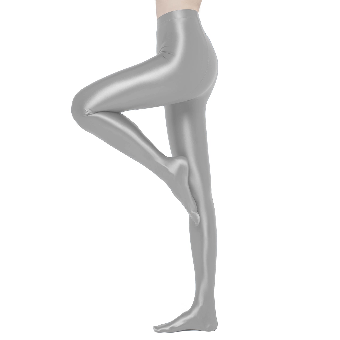 Eleganza Footed Leggings 运动服装 Silver Gray / M - AMORESY