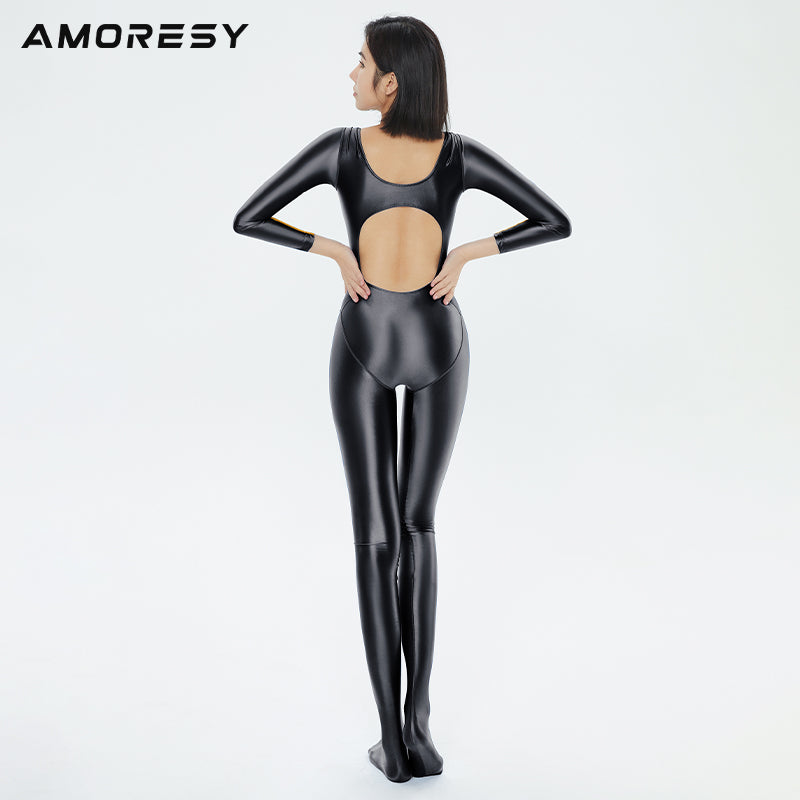 Galaxia Series Backless Catsuit Catsuit - AMORESY