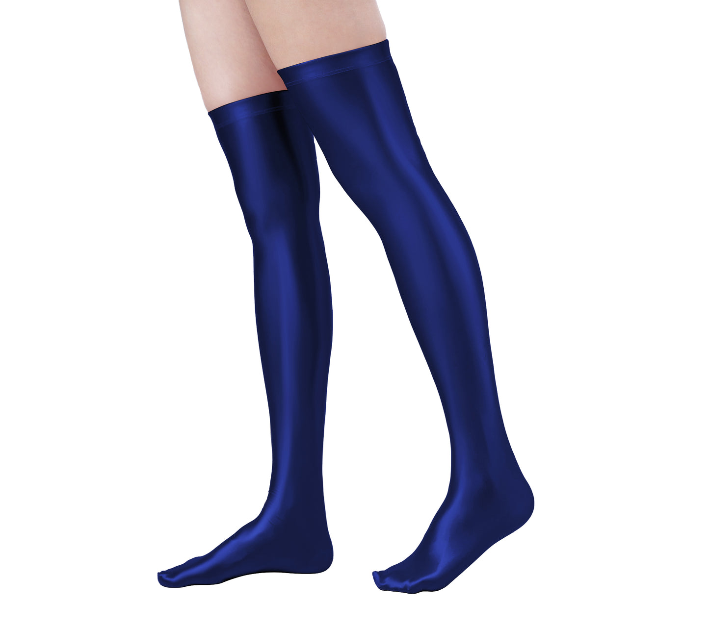 Luxiva Thigh High Stockings Swimming suit Navy Blue / L - AMORESY