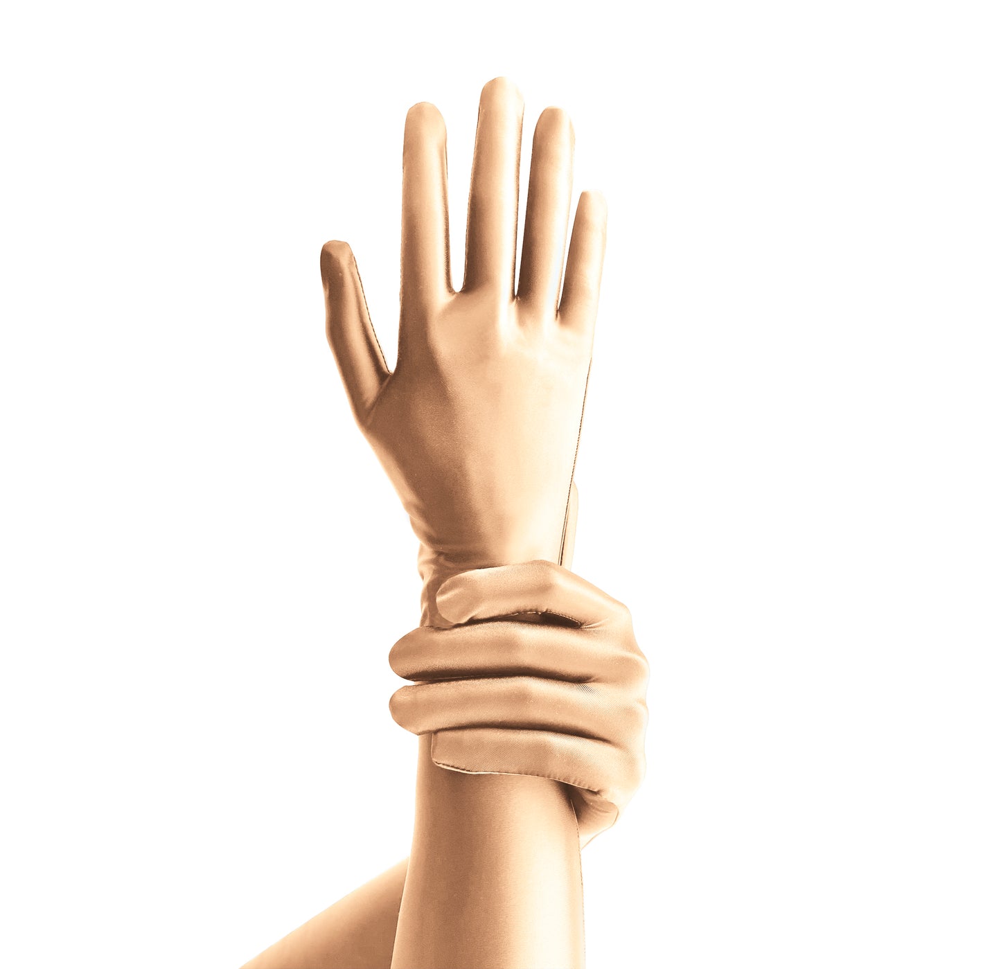 Elbow-Length Gloves one size / NUDE - AMORESY