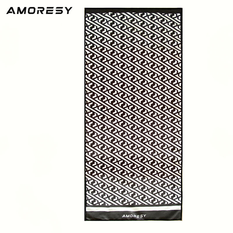 Quick-Drying Microfiber Sports Towel 服饰与配饰 Black - AMORESY
