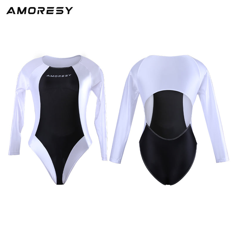 Etherea Scoop-Neck Backless Swimsuit Leotard Swimming suit - AMORESY