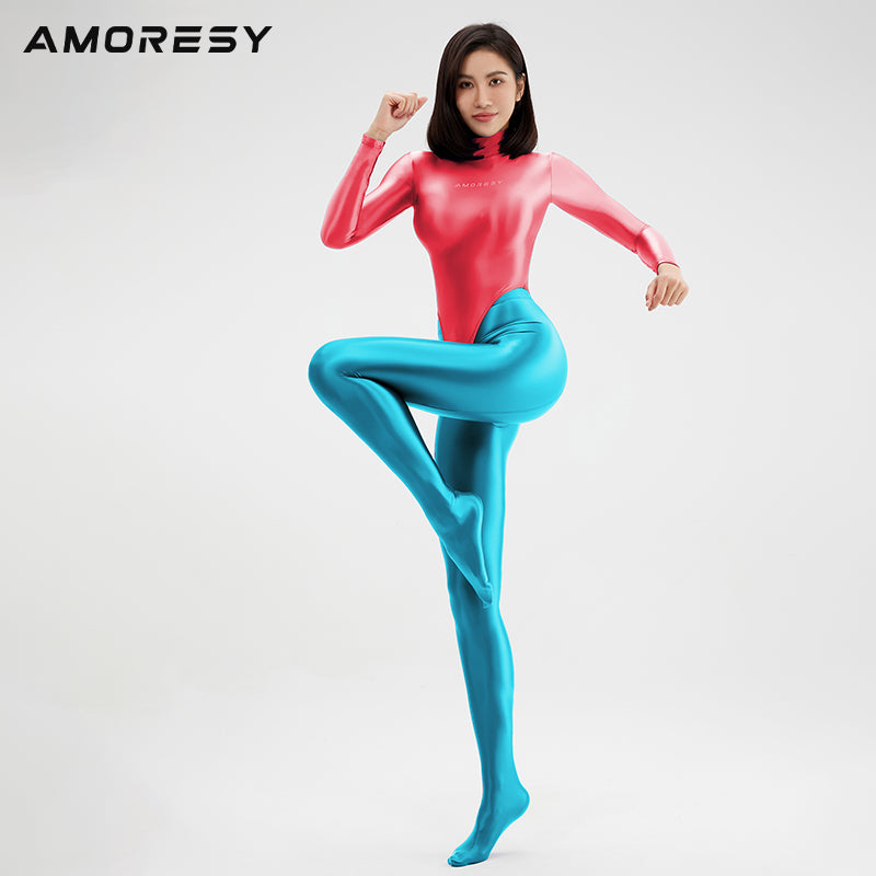 Epica Super High-Leg Thong Swimsuit Leotard Rose red / M - AMORESY