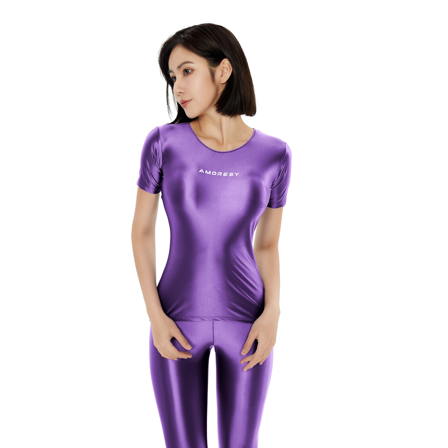 Charmora Short-Sleeve T-shirt purple / M - AMORESY