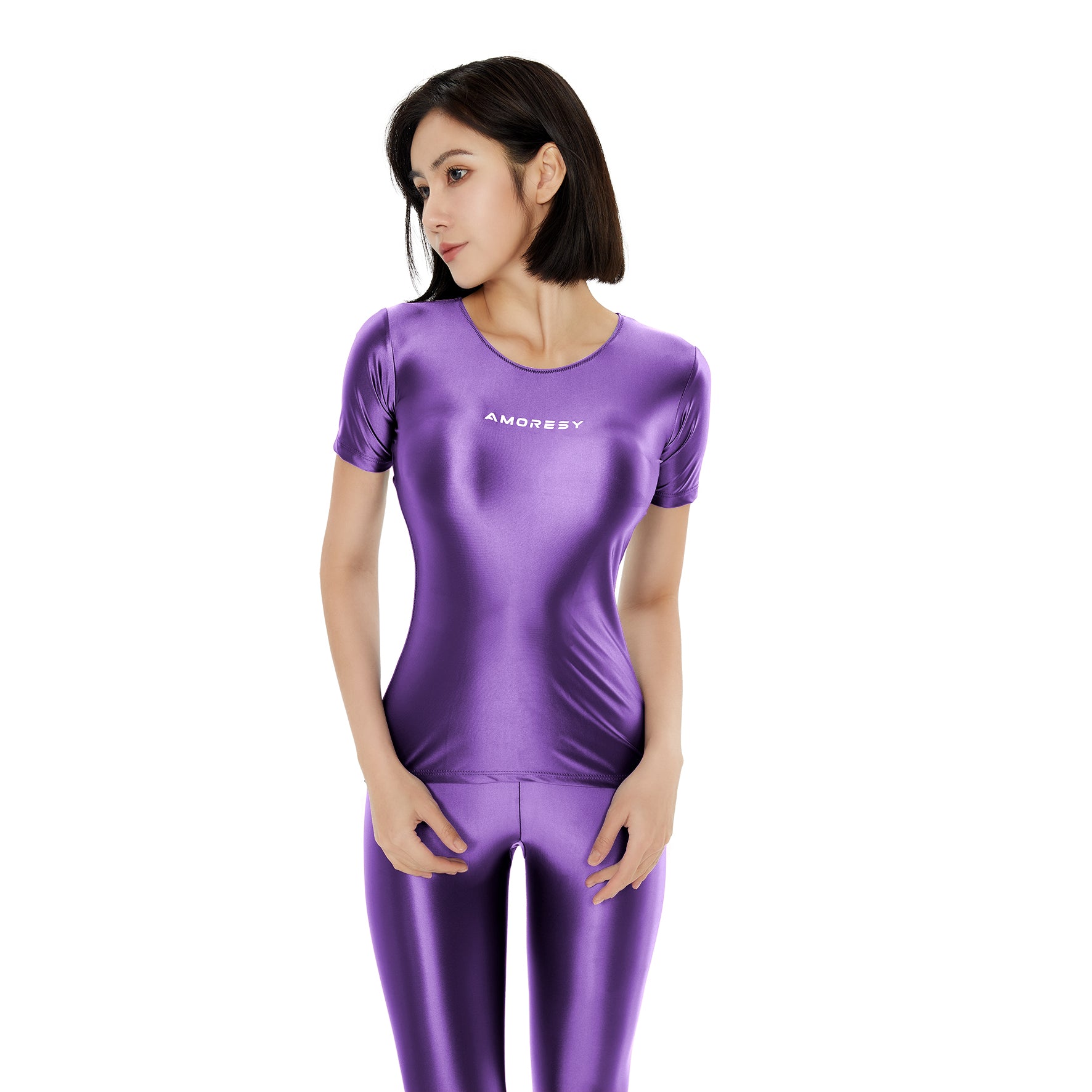 Charmora Short-Sleeve T-shirt purple / M - AMORESY