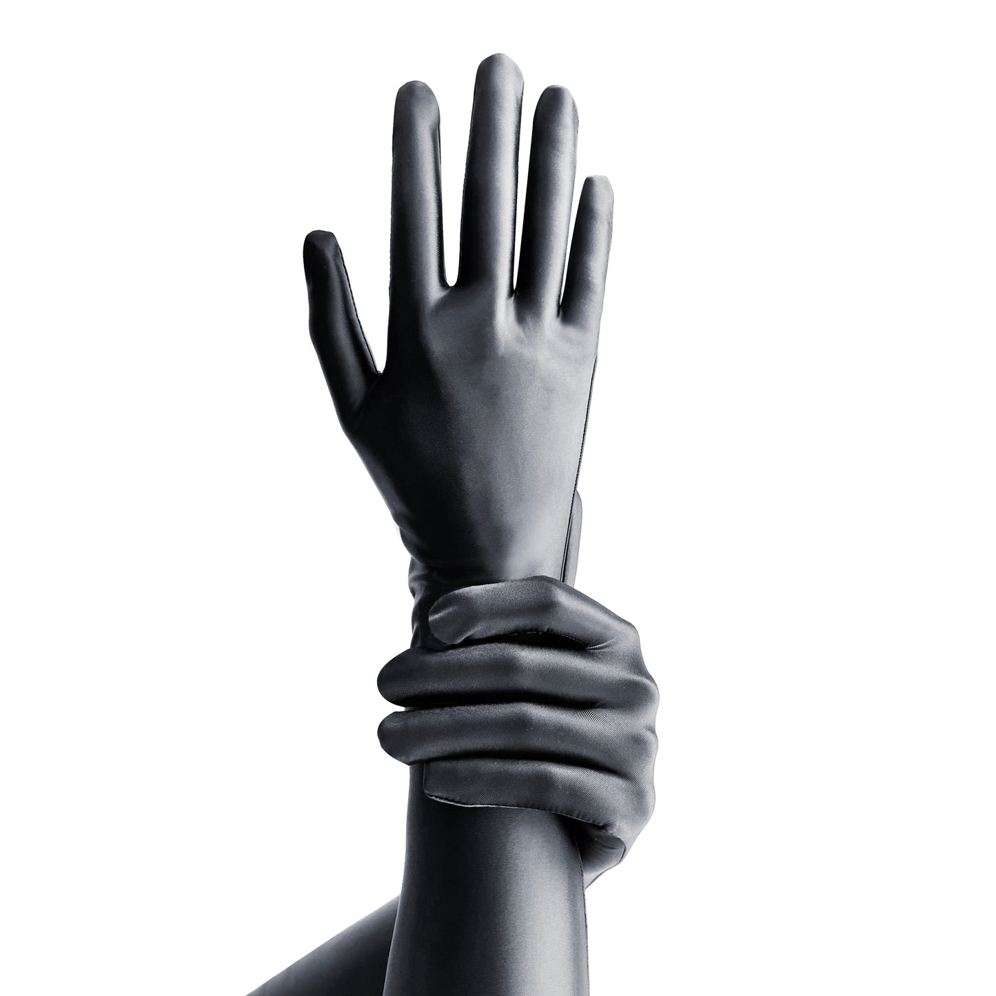Elbow-Length Gloves one size / DARK GREY - AMORESY