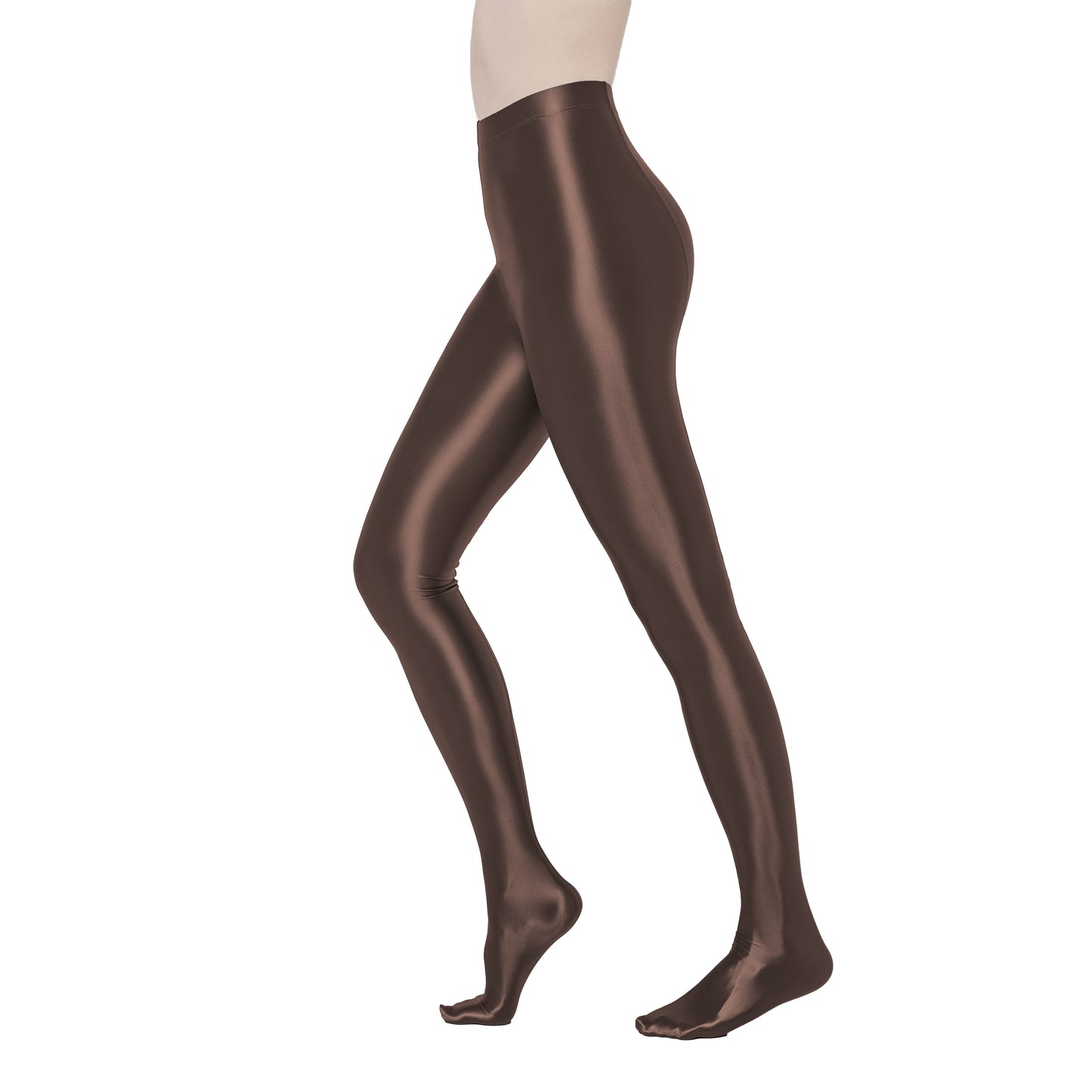 Eleganza Footed Leggings 运动服装 Brown / M - AMORESY