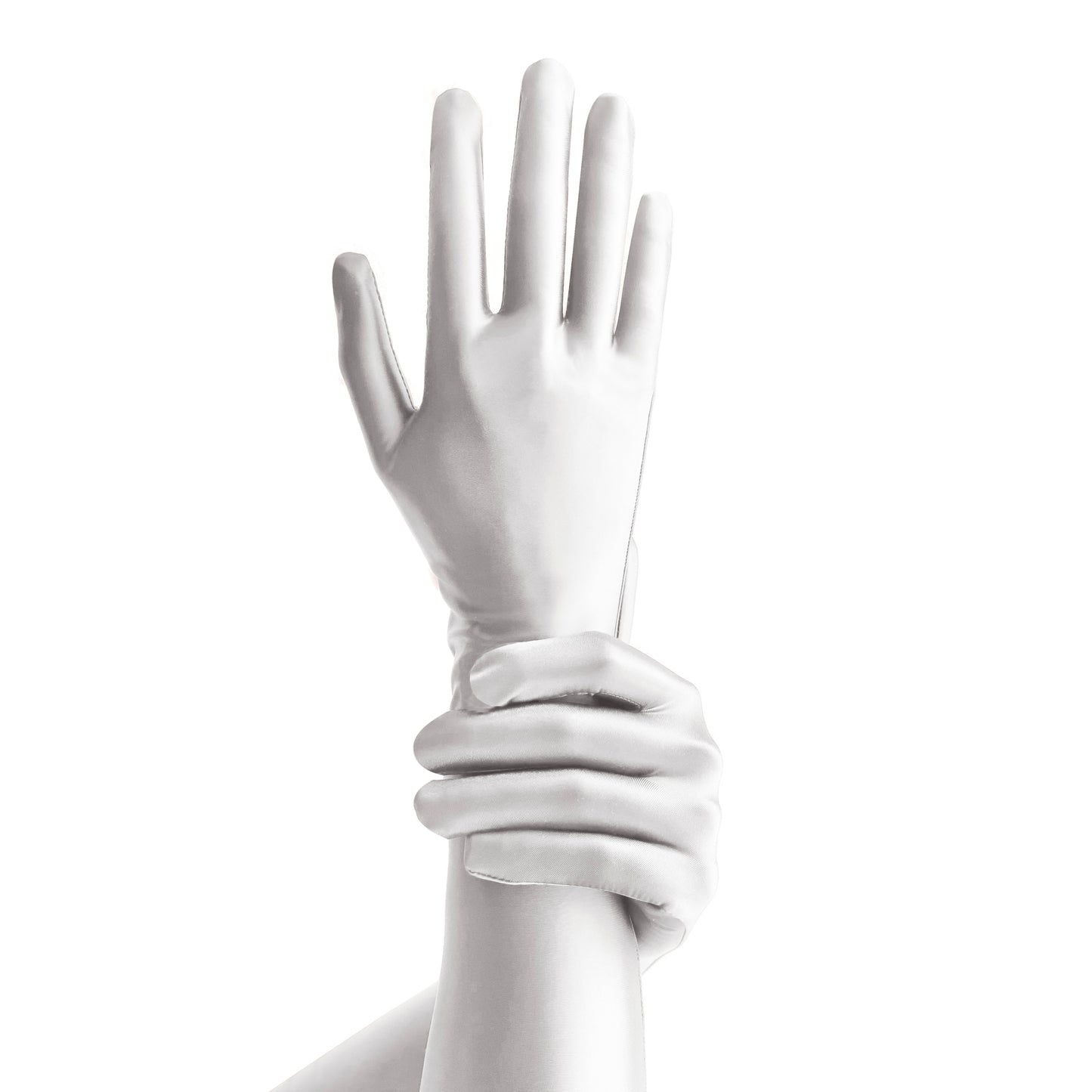Elbow-Length Gloves one size / WHITE - AMORESY