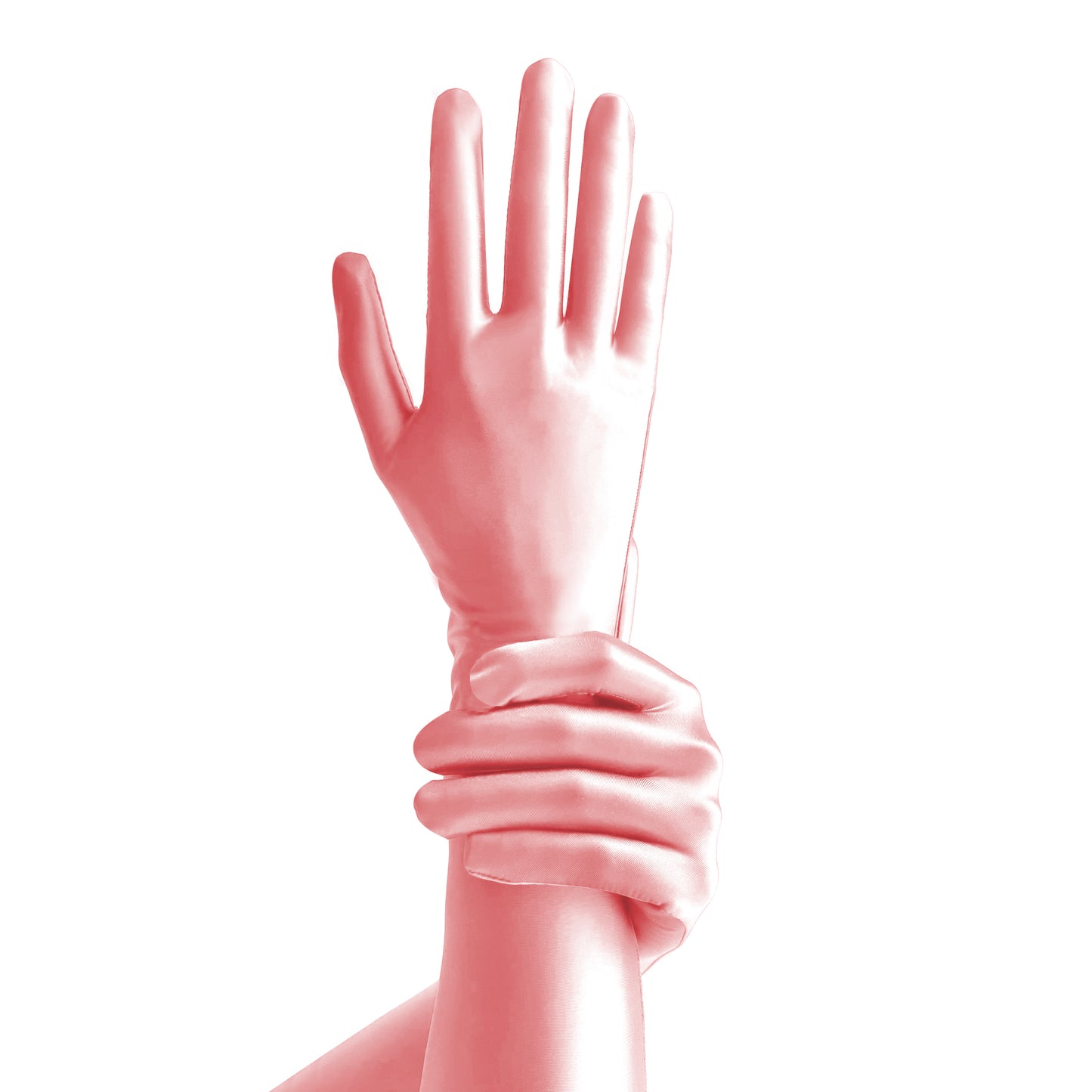 Elbow-Length Gloves one size / PINK - AMORESY