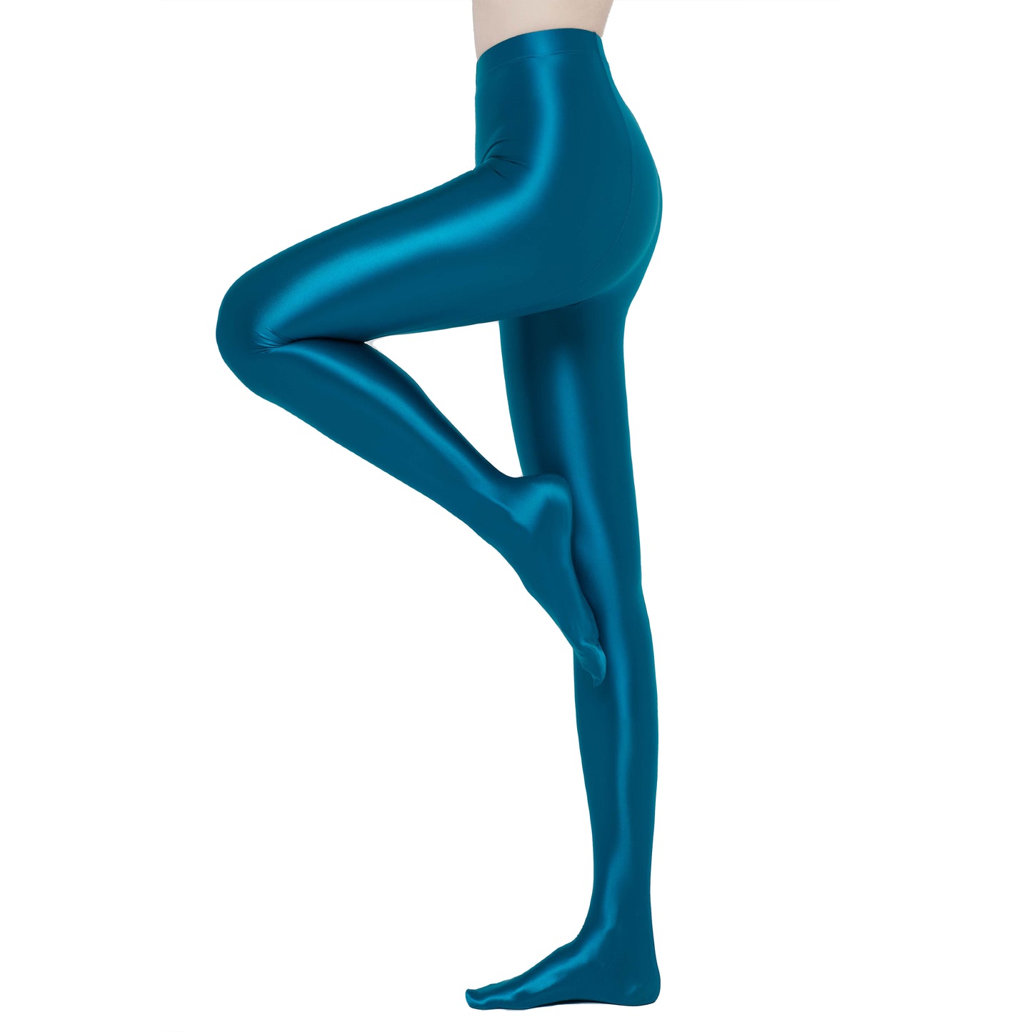 Eleganza Footed Leggings 运动服装 Coral Blue / M - AMORESY