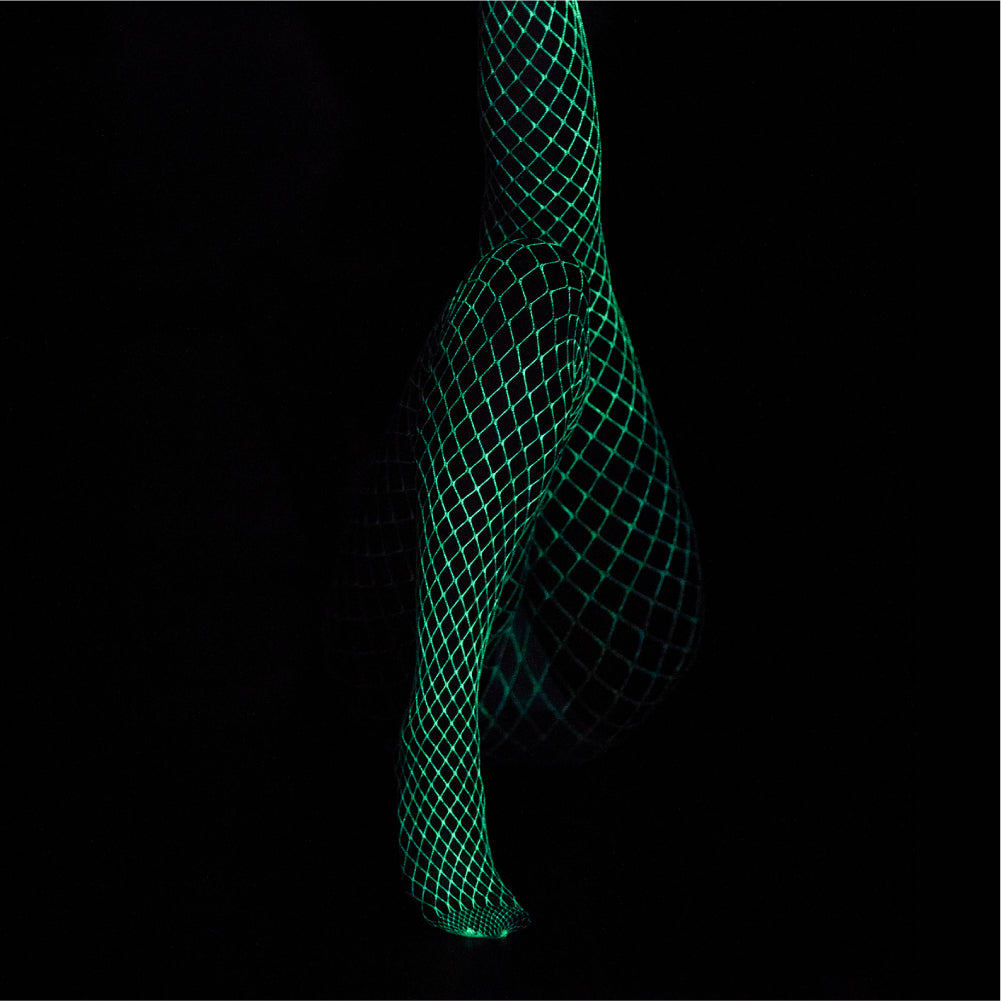 Radianti Glow-in-the-Dark Fishnet Tights - AMORESY